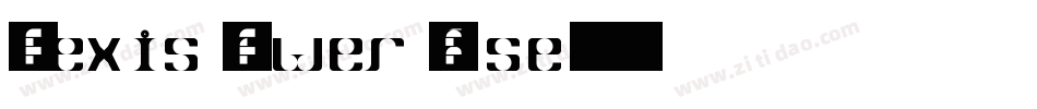 Alexis Lower Case字体转换